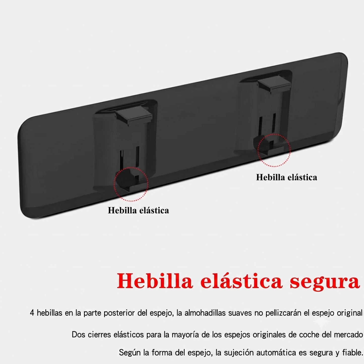 Espejo retrovisor adicional, visión de 180°