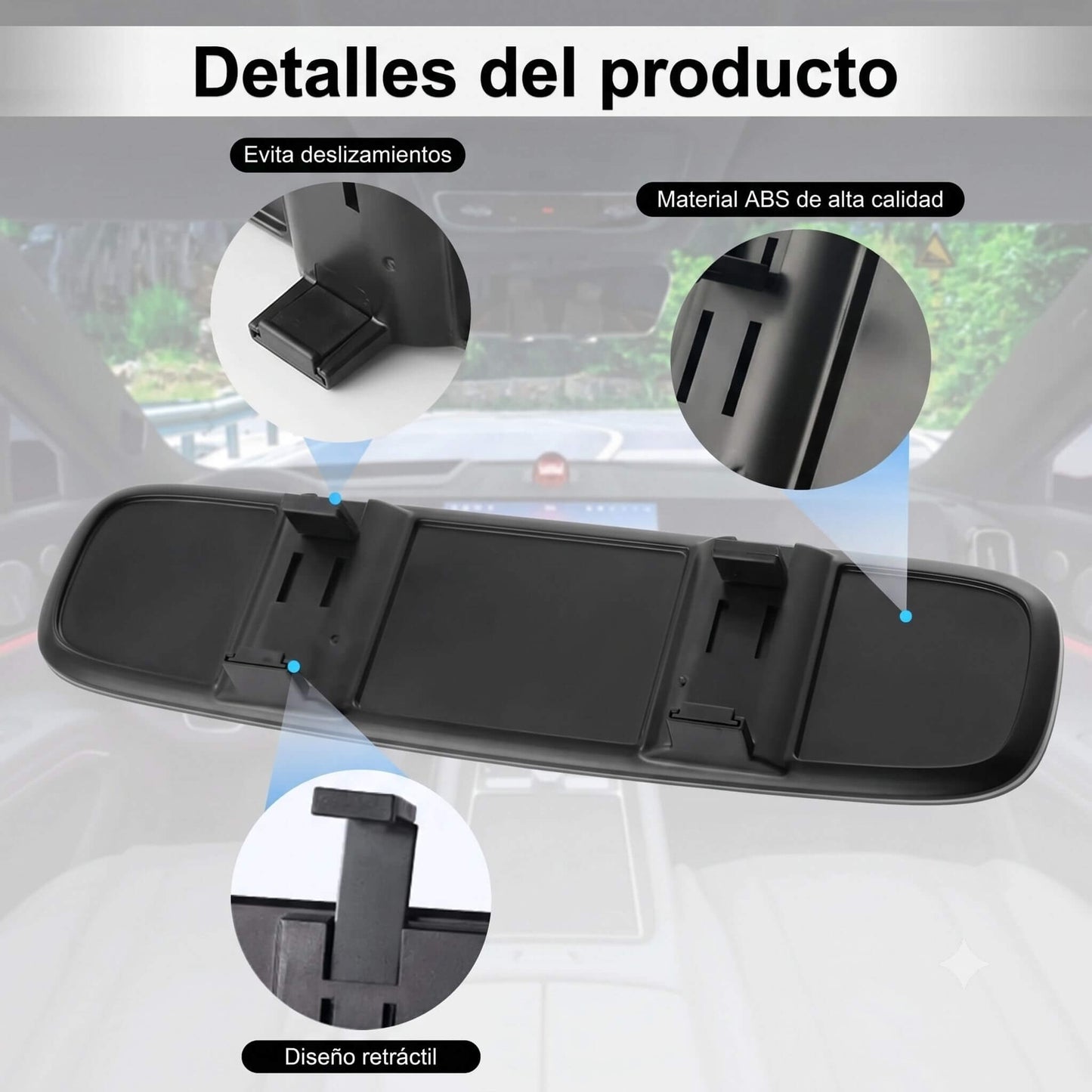Espejo retrovisor adicional, visión de 180°